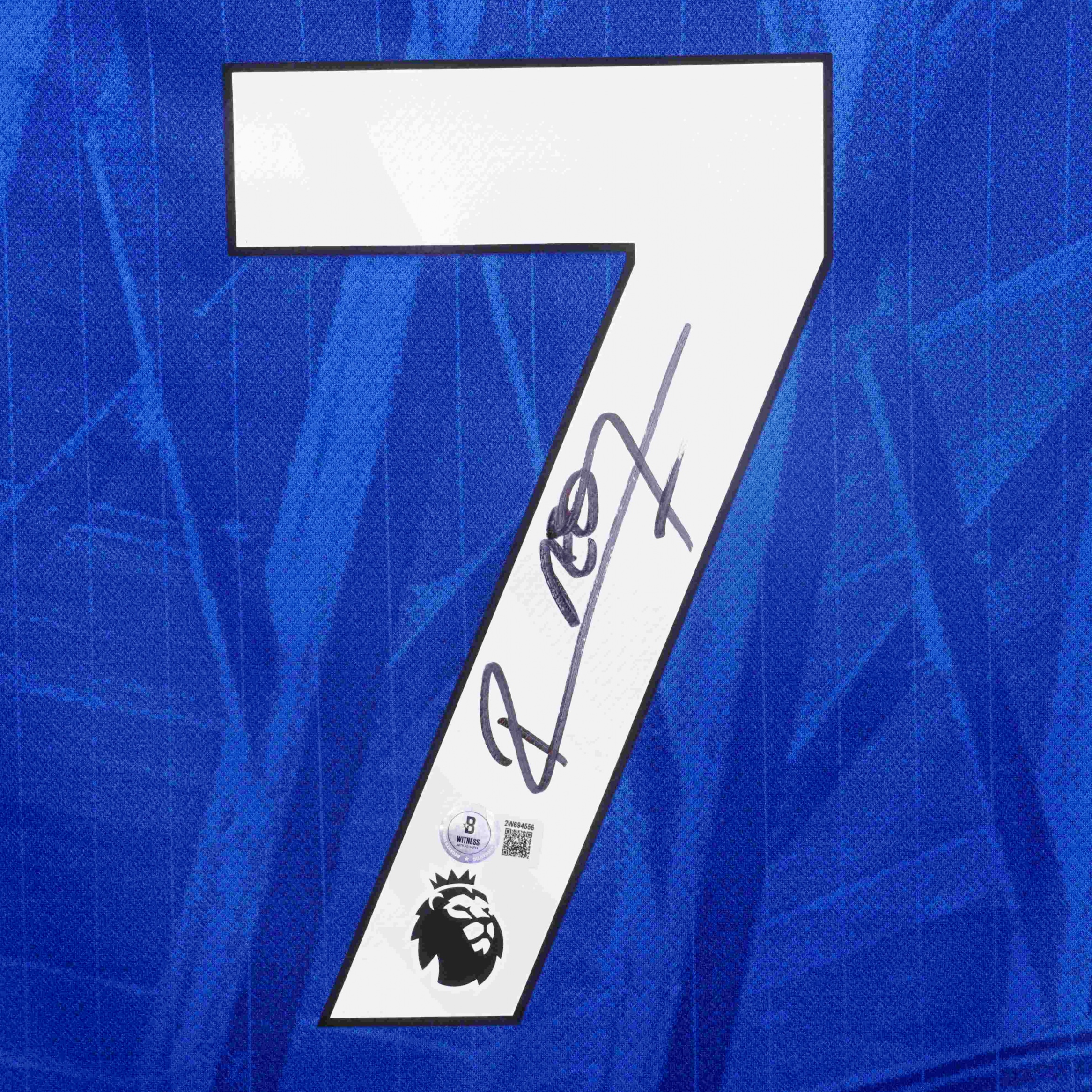 Pedro Neto Signed Chelsea FC 2025-26 Home Soccer Jersey #7 with Beckett Witness